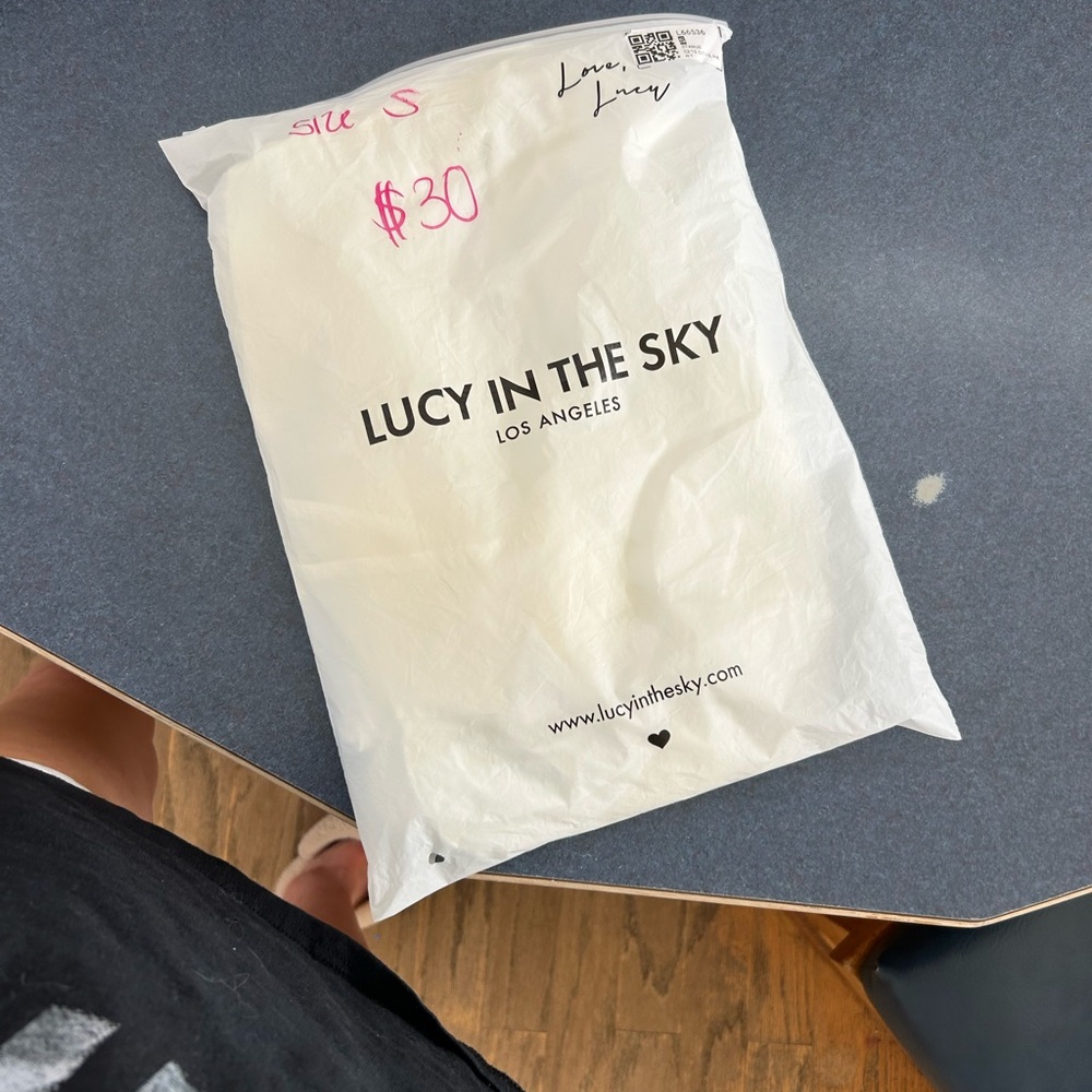 Lucy in the Sky Cream Maxi Dress with High Thigh Slit - Picture 5 of 9